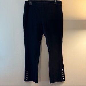 Fifteen twenty stretch pants with button detail